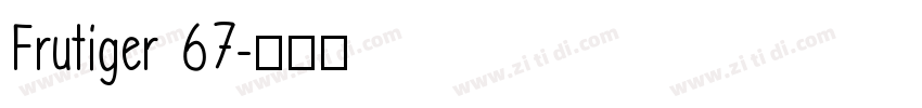 Frutiger 67字体转换